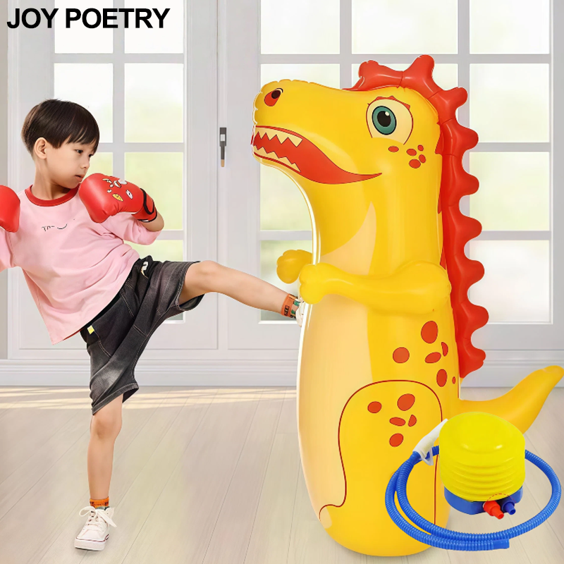 Outdoor Sport Activities For Kids - Dinosaur Tiger Dolphin Inflatable Standing Punching