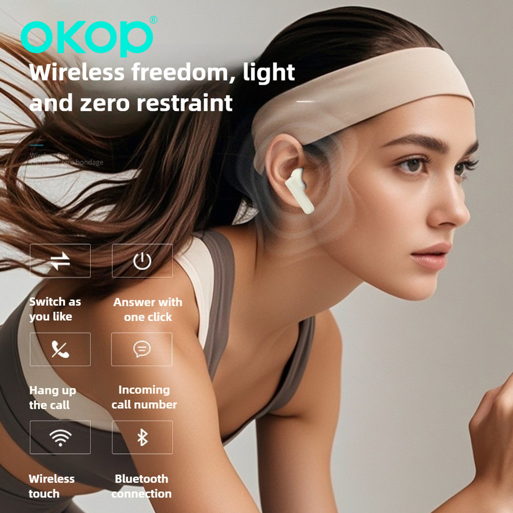 Outdoor Sport Activity - OKOP AI Headset,Wireless Bluetooth Headset,in-ear Noise