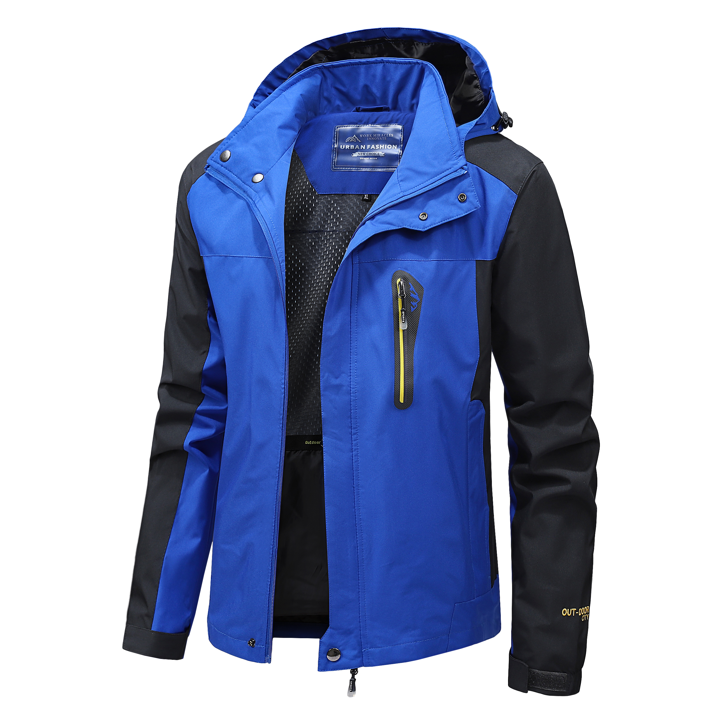 Outdoor Sport Coat - Men's Waterproof Hiking Jacket Large Size
