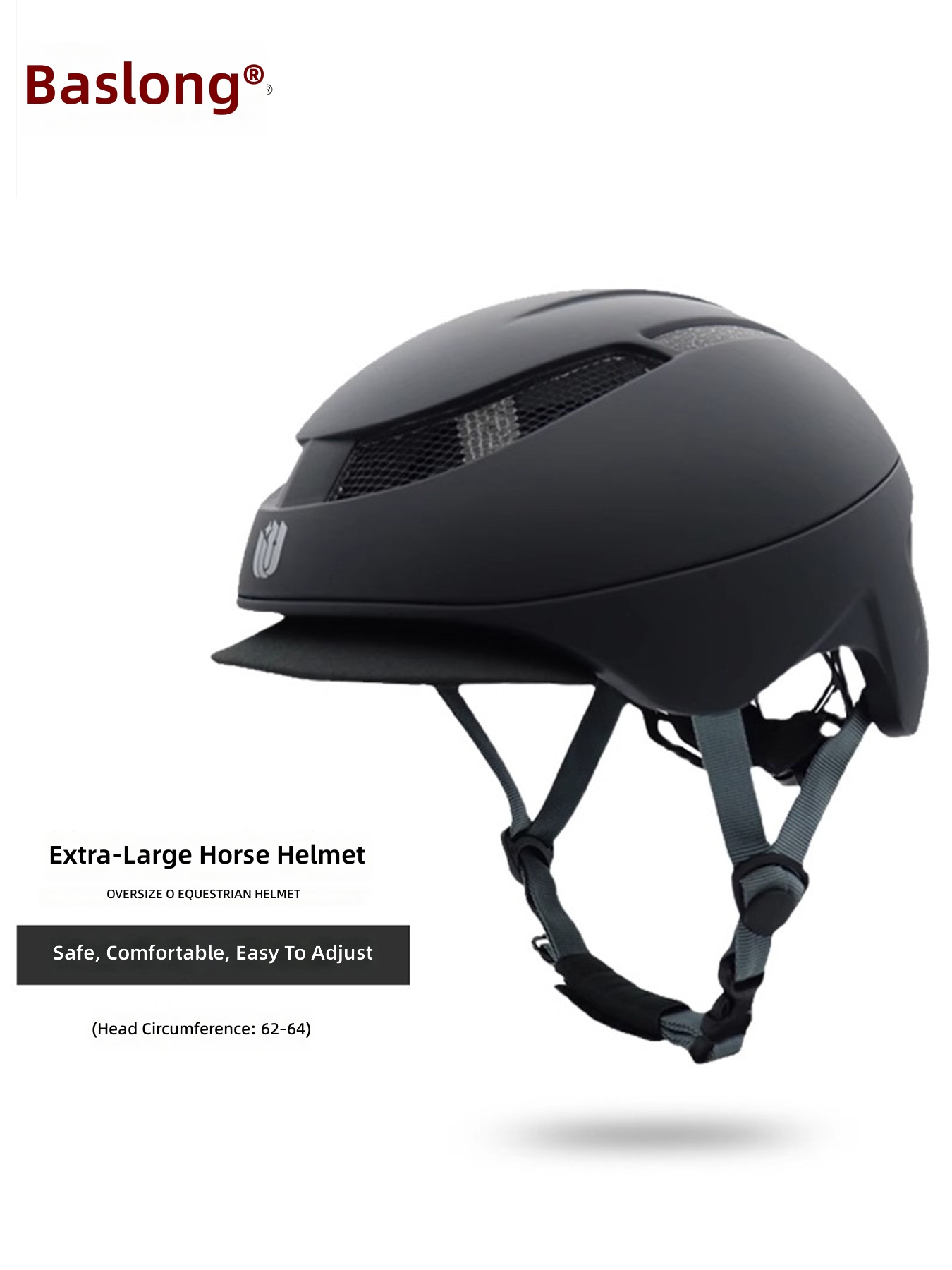 Equestrian Helmet - Extra Large Equestrian Helmet (62-64cm) Plus