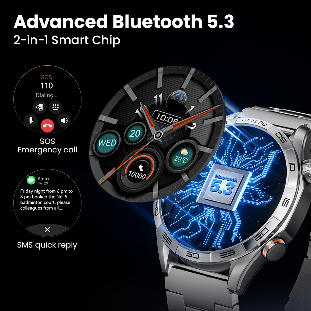 HAYLOU Solar 5 Voice Calling S - Outdoor Sport Smart Watch reseña y precio