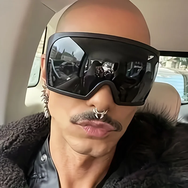 Oversized Sunglasses Men Wrap  - Outdoor Sport Activity reseña y precio