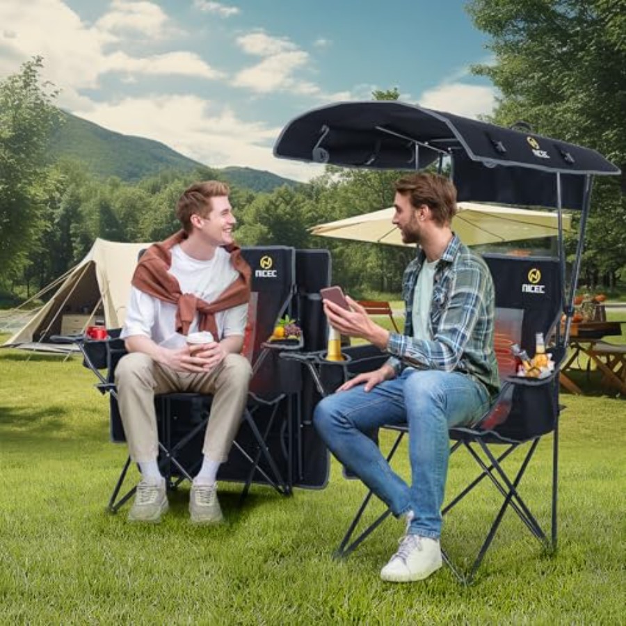 Chair with Canopy, Heated Camp - Outdoor Sports Umbrella reseña y precio