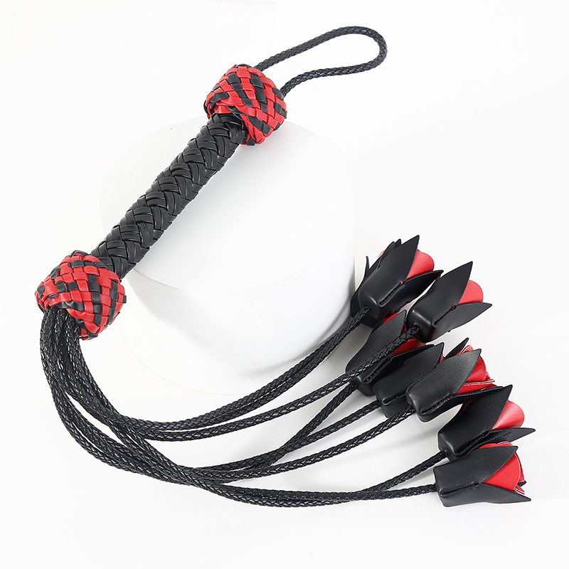 64.5cm Leather Handle Rose Top - Riding Crop Dressage reseña y precio