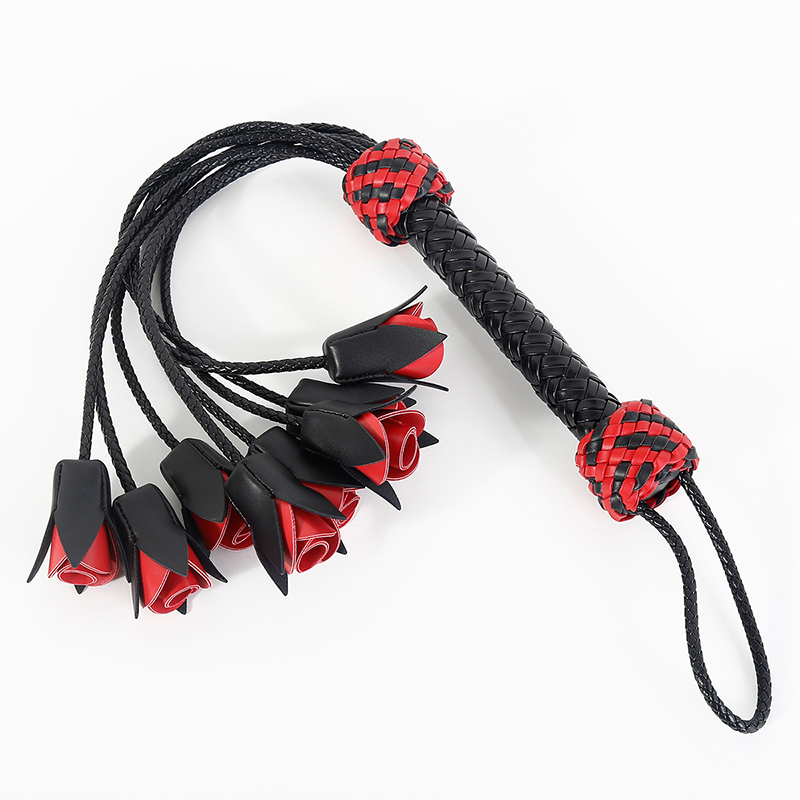 64.5cm Leather Handle Rose Top - Riding Crop Dressage reseña y precio