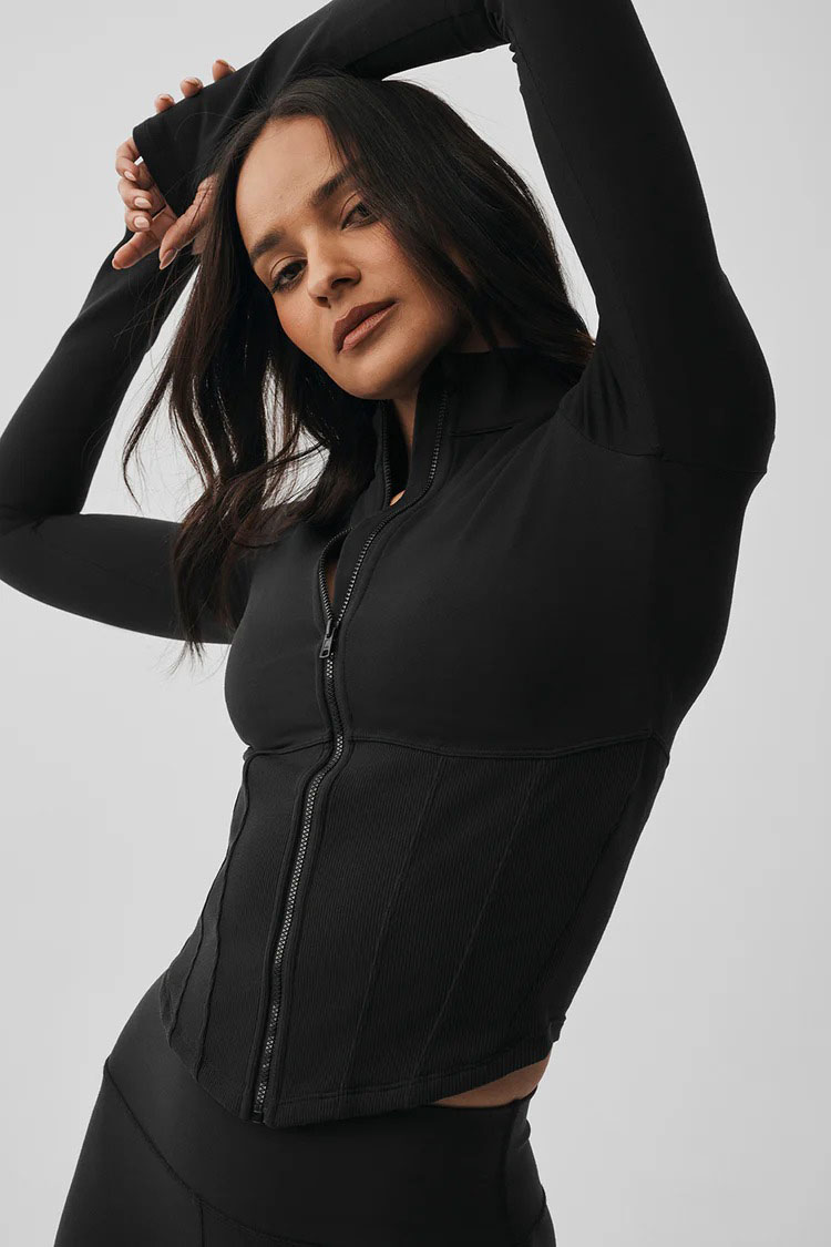 Women's Long Sleeve Zip Jacket - Outdoor Sports reseña y precio