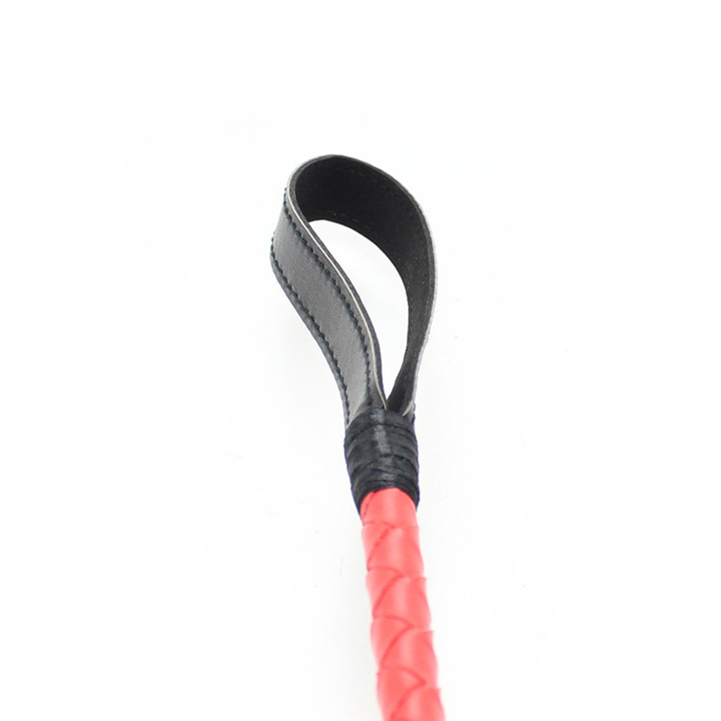 56cm Red and Black Leather Lon - Riding Crop Dressage reseña y precio