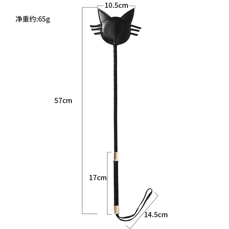 57CM Cat Shape Top Leather Lon - Riding Crop Dressage reseña y precio