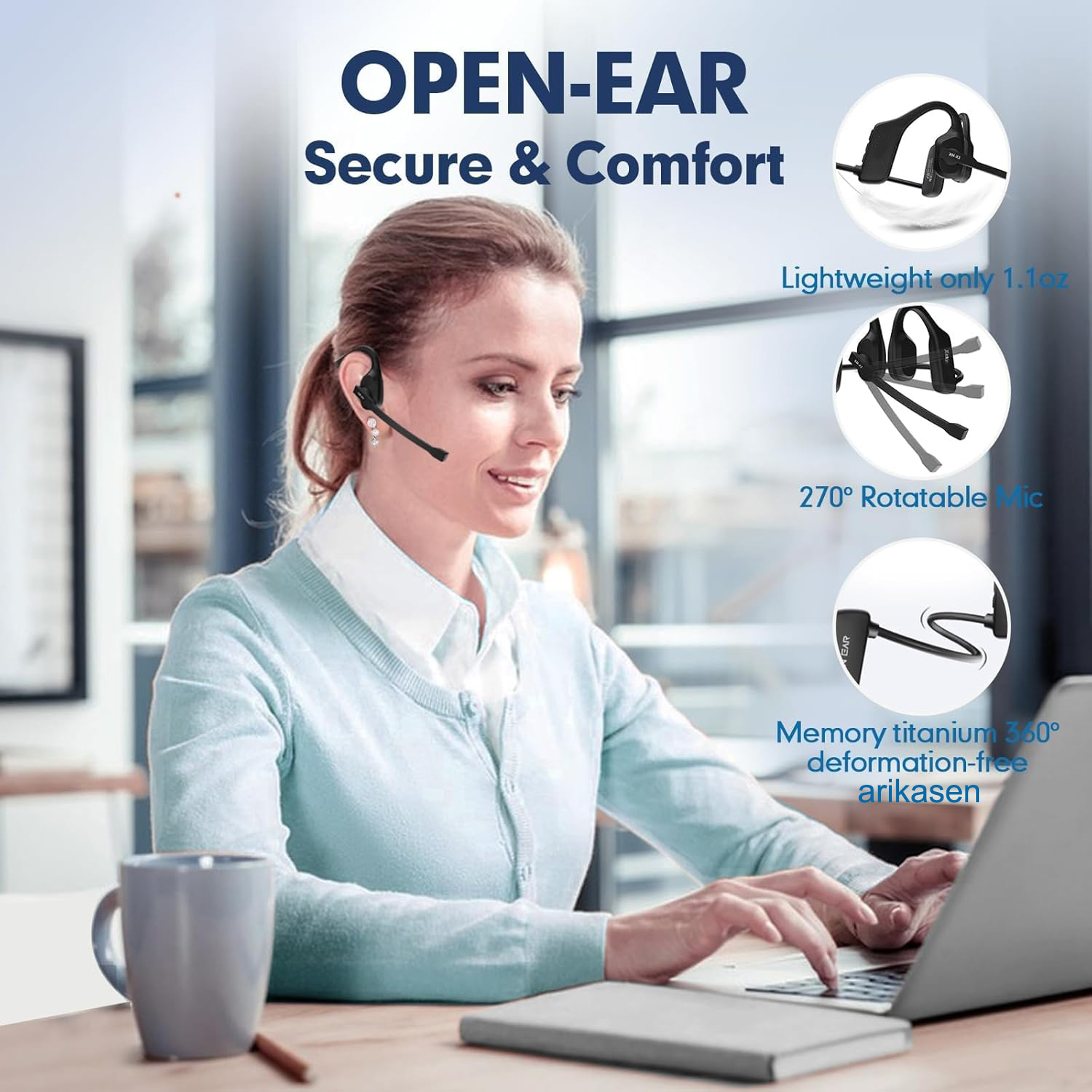 Open Ear Headphones with Mic,  - Outdoor Sport Centre reseña y precio
