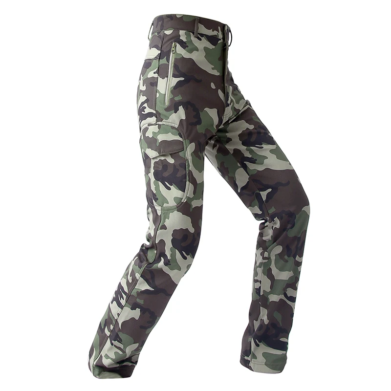 Camo Hunting Shark Skin Softsh - Outdoor Sport Waterproof Pants reseña y precio