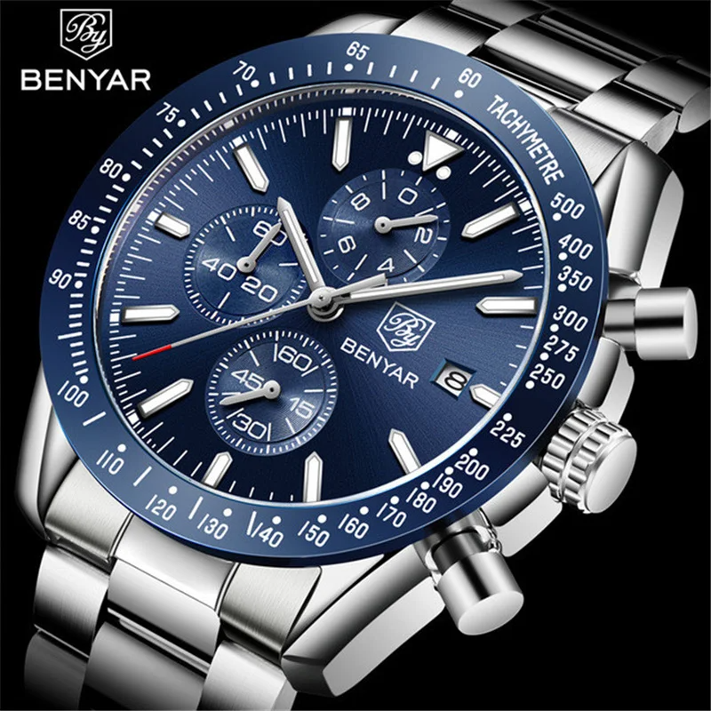 Men Watch BENYAR Top Brand Lux - Outdoor Sport Smart Watch reseña y precio