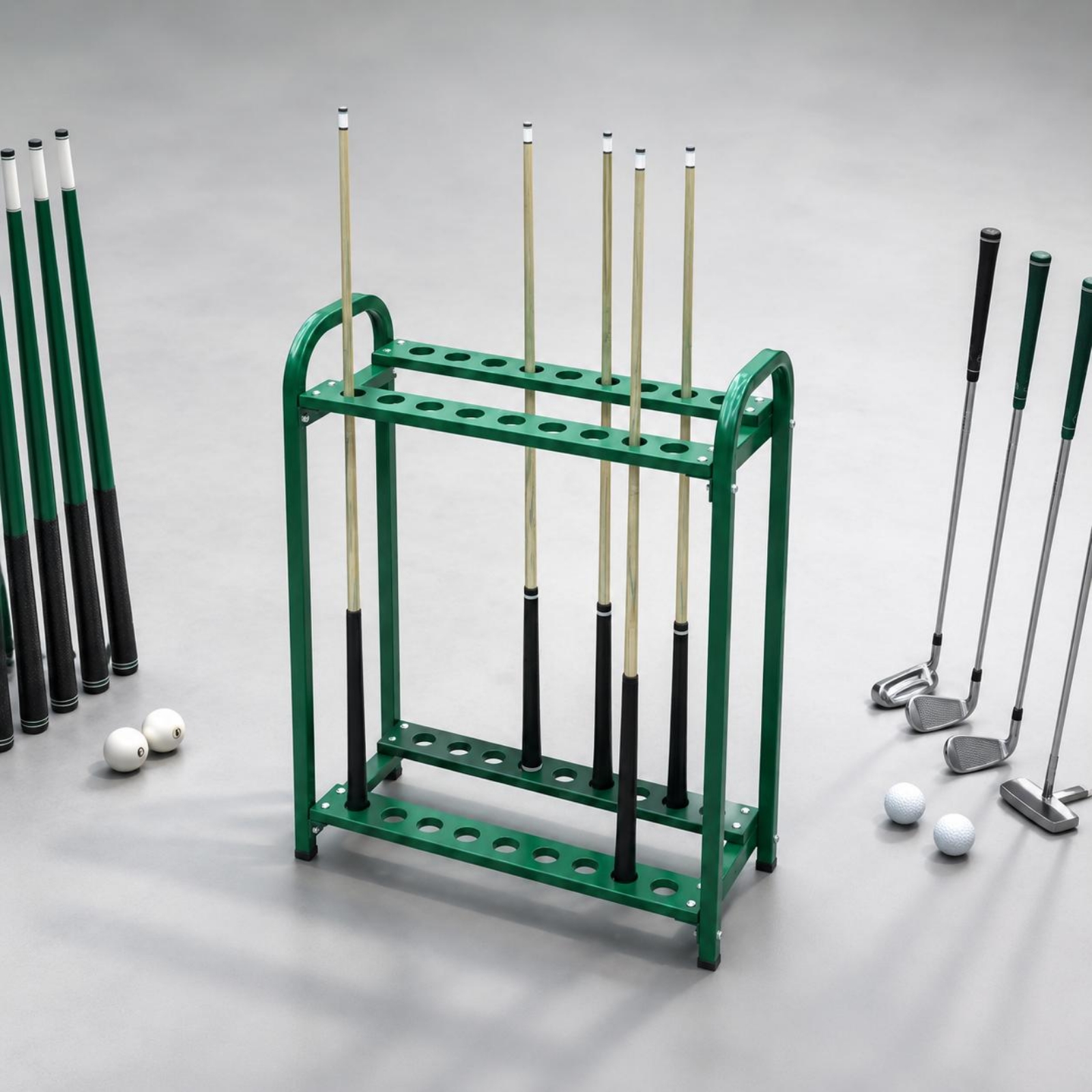 27 Slots Billiard Cue Rack Dou - Outdoor Sports reseña y precio