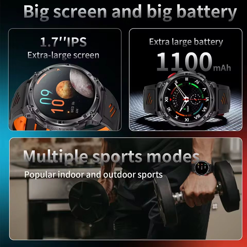 2026 New T-Rex3 Pro 1100mAh Ba - Outdoor Sport Smart Watch reseña y precio