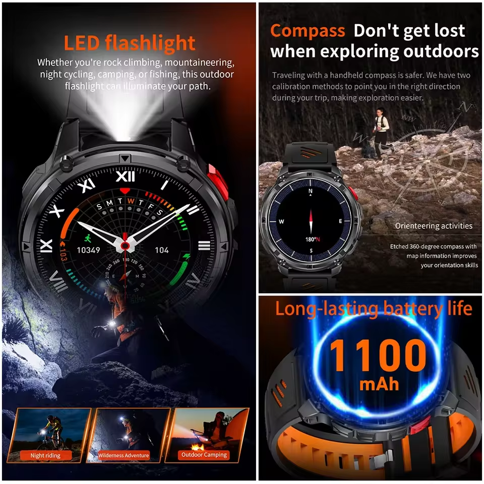 2026 New T-Rex3 Pro 1100mAh Ba - Outdoor Sport Smart Watch reseña y precio