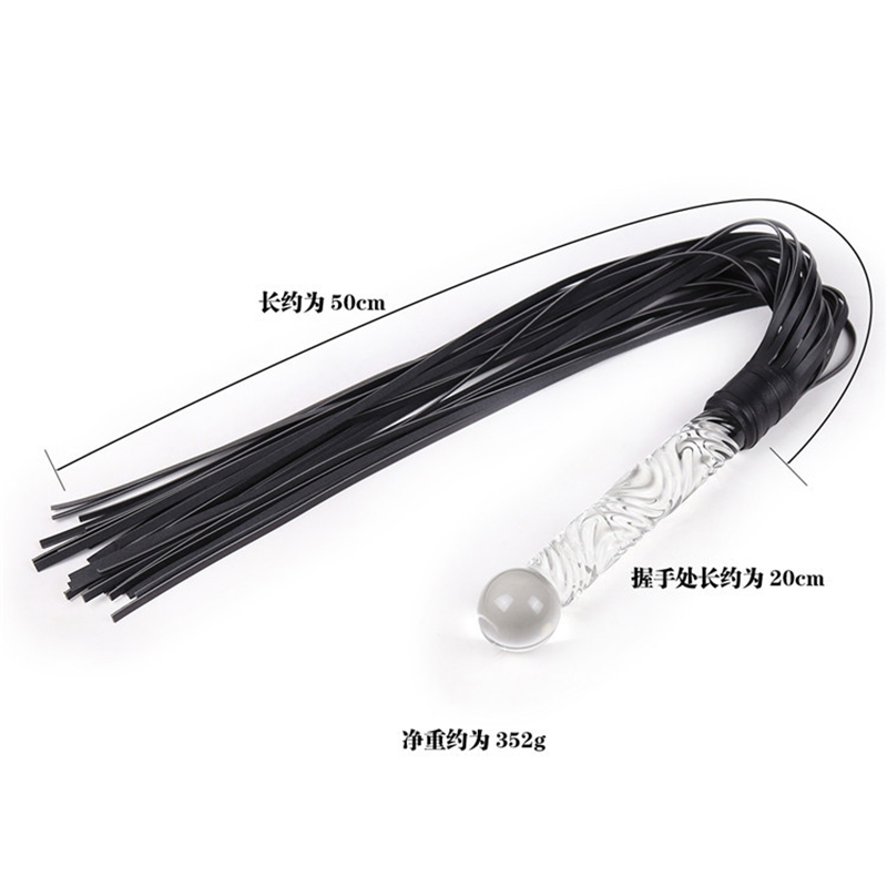 70cm Glass Handle Black Leathe - Riding Crop Dressage reseña y precio