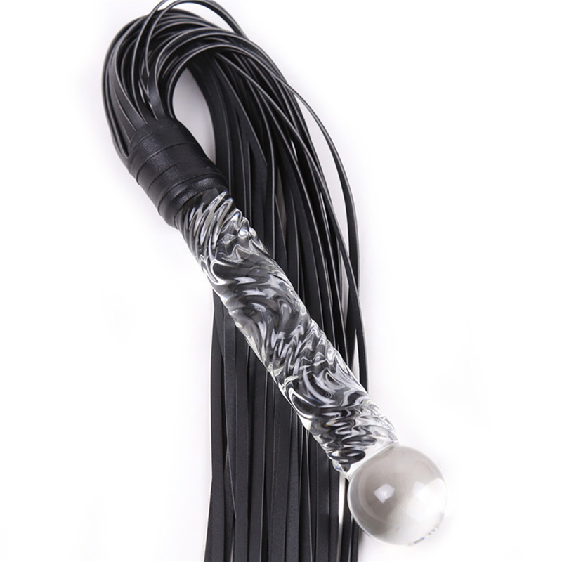 70cm Glass Handle Black Leathe - Riding Crop Dressage reseña y precio