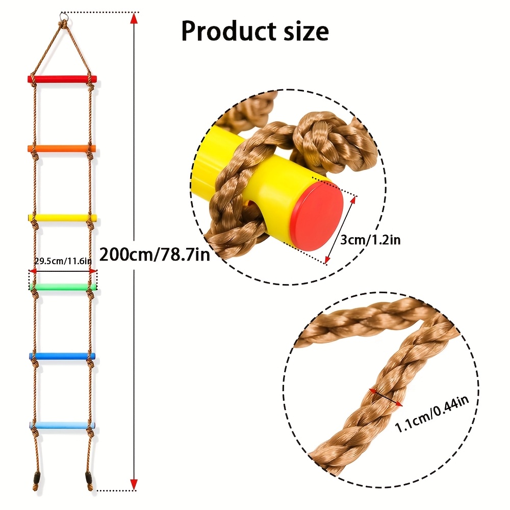 1pc Colorful Kid Climbing Ladd - Outdoor Sport Activities For Kids reseña y precio