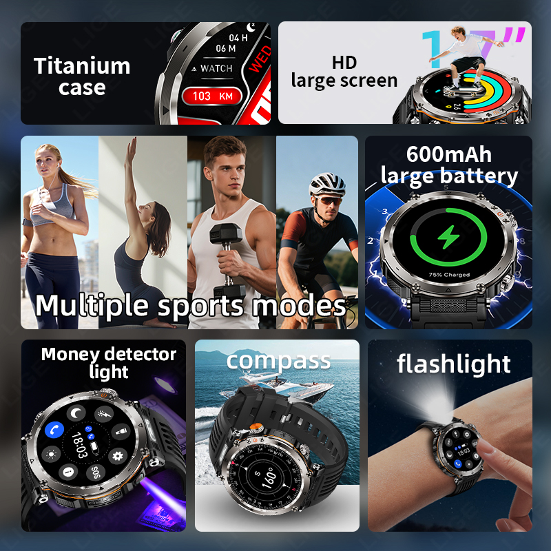 New Military Outdoor Smartwatc - Outdoor Sport Smart Watch reseña y precio