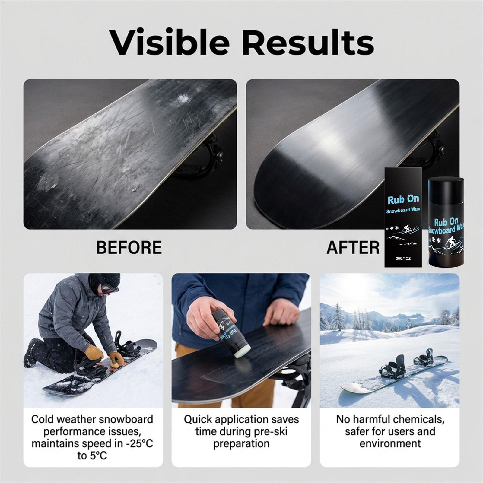 30g Rub-On Ski & Snowboard Wax - Outdoor Sports reseña y precio