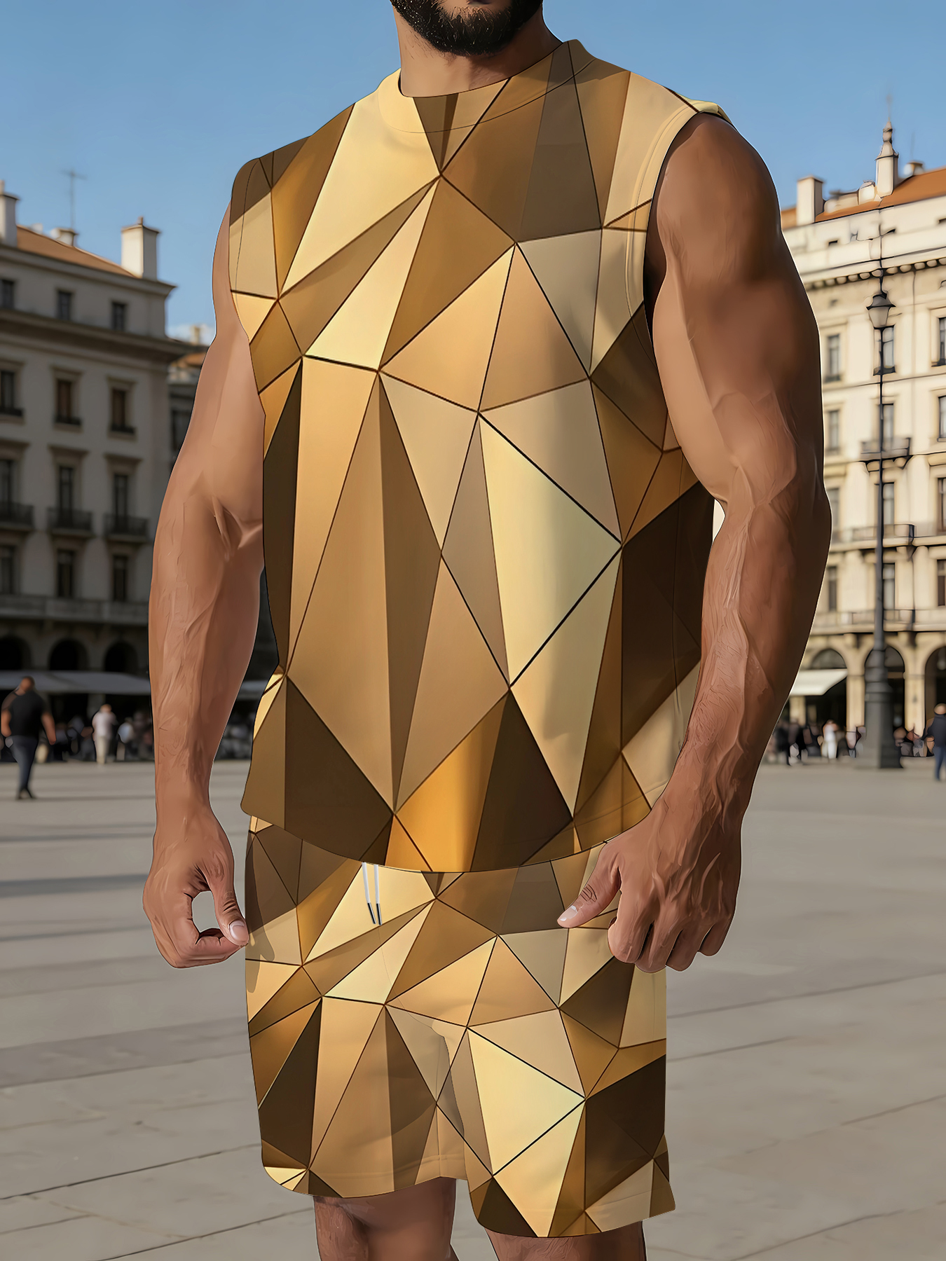 Men's Athletic Tank Top and Sh - Outdoor Sports reseña y precio