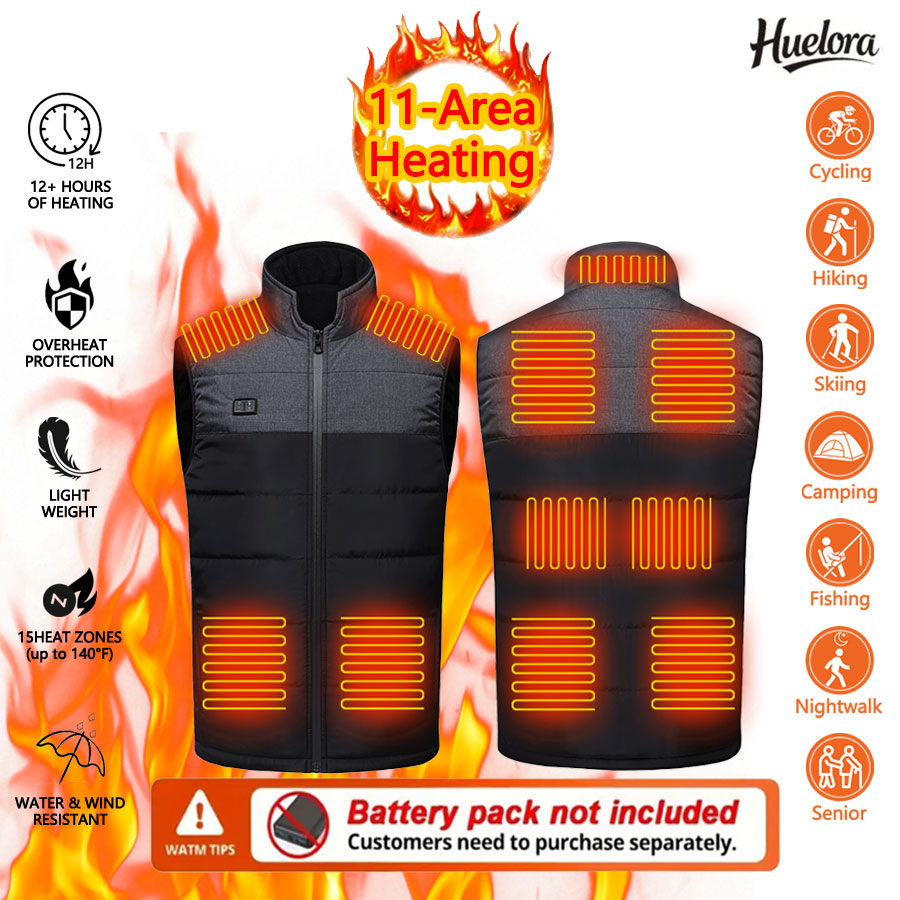 11 Area Heated Stand-collar Ve - Outdoor Sport Coat reseña y precio