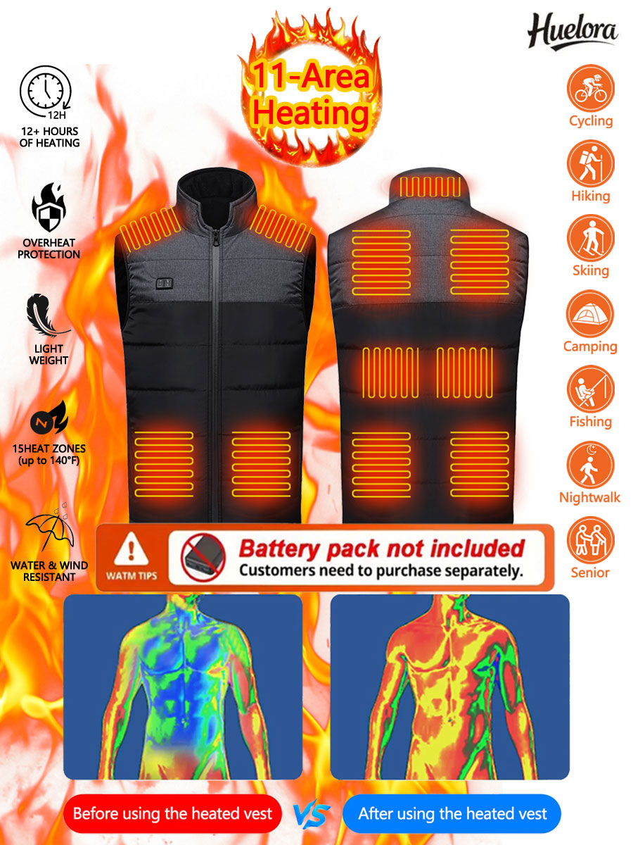 11 Area Heated Stand-collar Ve - Outdoor Sport Coat reseña y precio