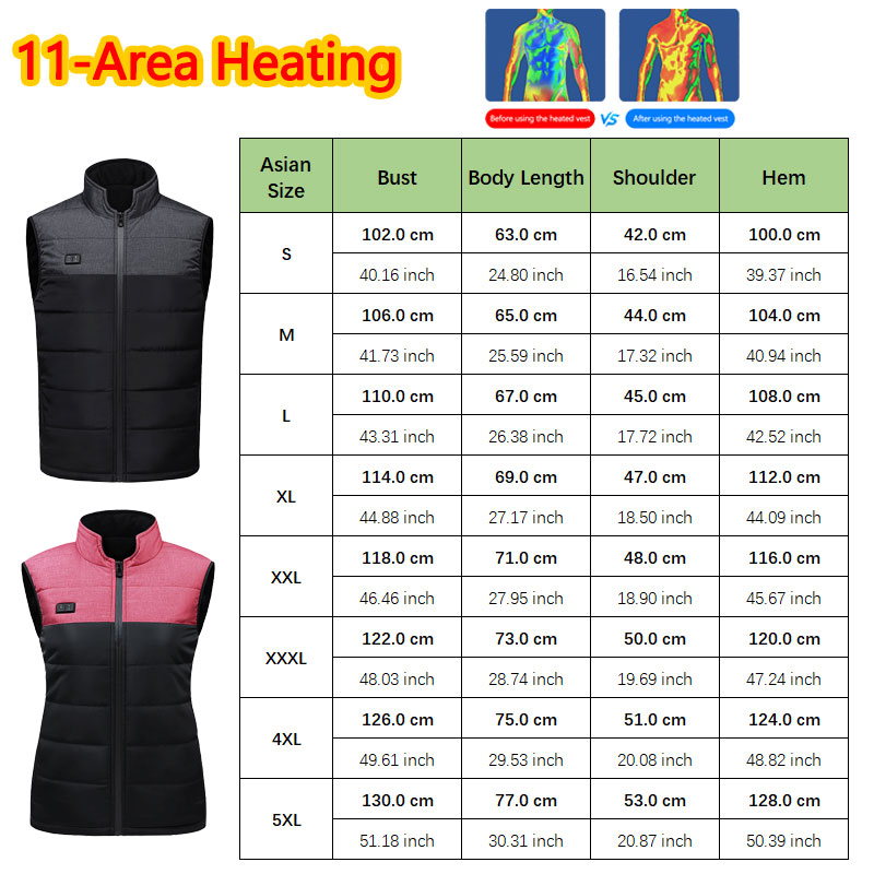 11 Area Heated Stand-collar Ve - Outdoor Sport Coat reseña y precio